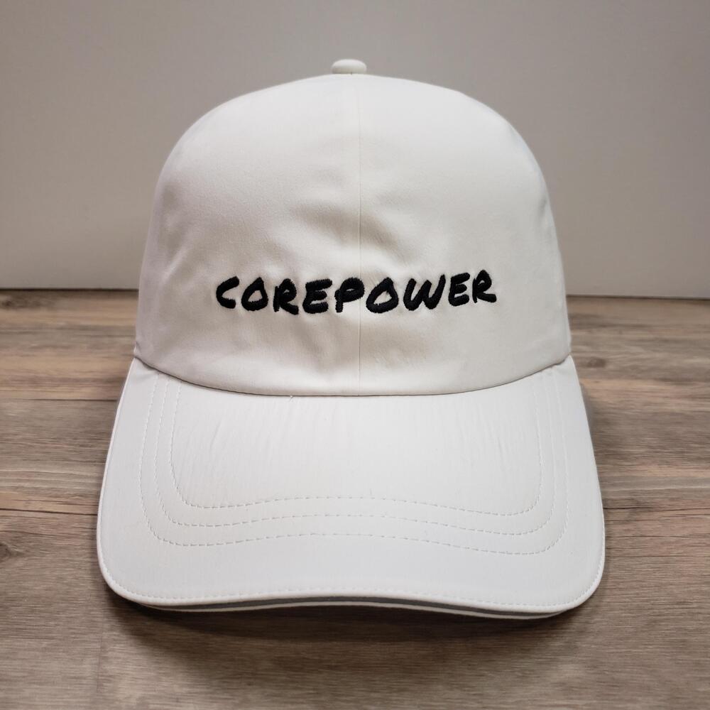 Lululemon CorePower Hat Cap Strap Back One Size White Baseball Yoga Womens